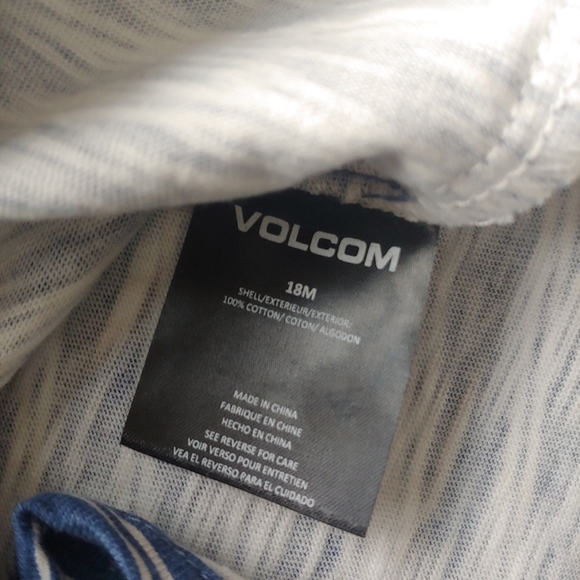 VOLCOM Baby NEW Long Sleeve Button Up Shirt & Denim Jogger Pants - Picture 6 of 12